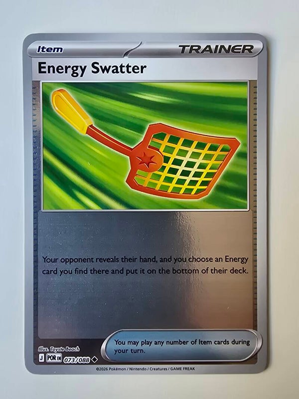 ENERGY SWATTER (PERFECT ORDER 073/088) (REVERSE HOLO) (TRADING CARD)