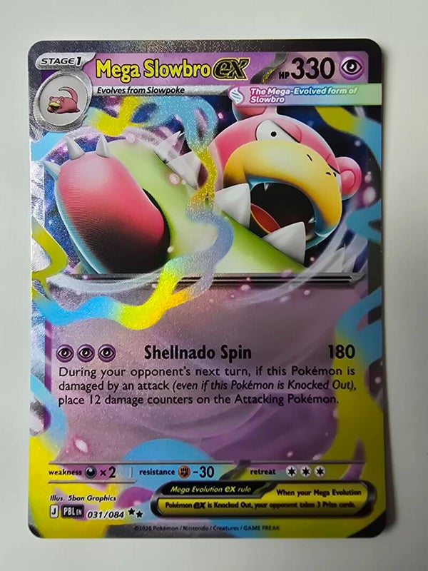 MEGA SLOWBRO EX (PITCH BLACK 031/084) (TRADING CARD)