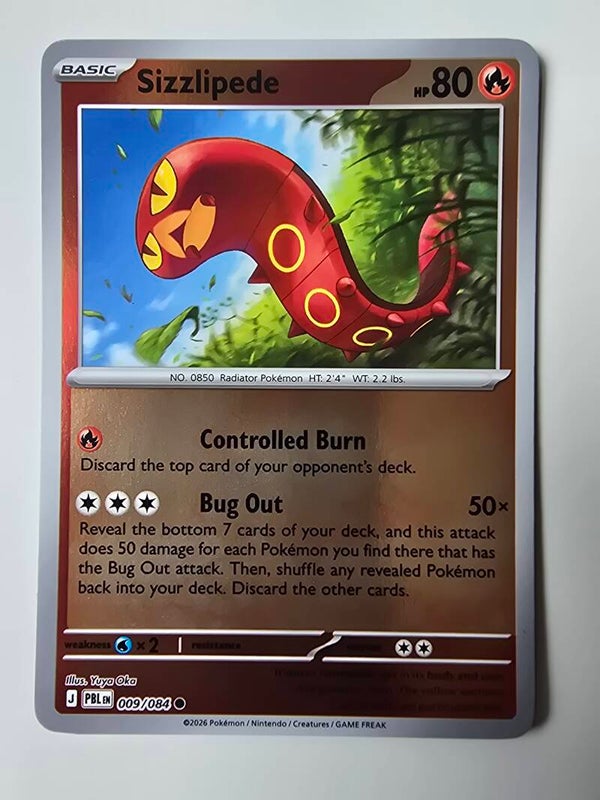 SIZZLIPEDE (PITCH BLACK 009/084) (REVERSE HOLO) (TRADING CARD)