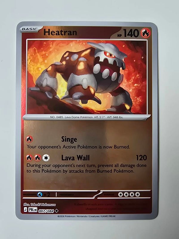 HEATRAN (PITCH BLACK 007/084) (REVERSE HOLO) (TRADING CARD)