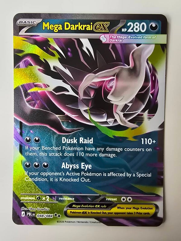 MEGA DARKRAI EX (PITCH BLACK 048/084) (TRADING CARD)