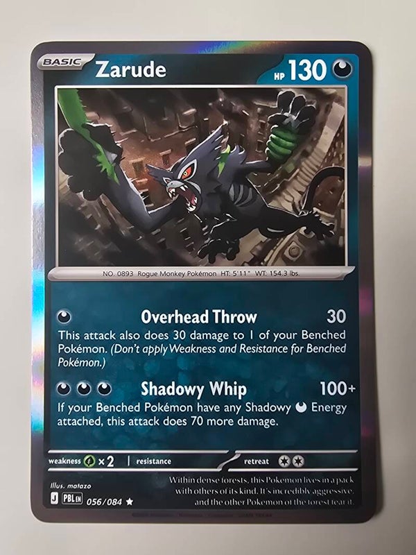 ZARUDE (PITCH BLACK 056/084) (HOLO) (TRADING CARD)