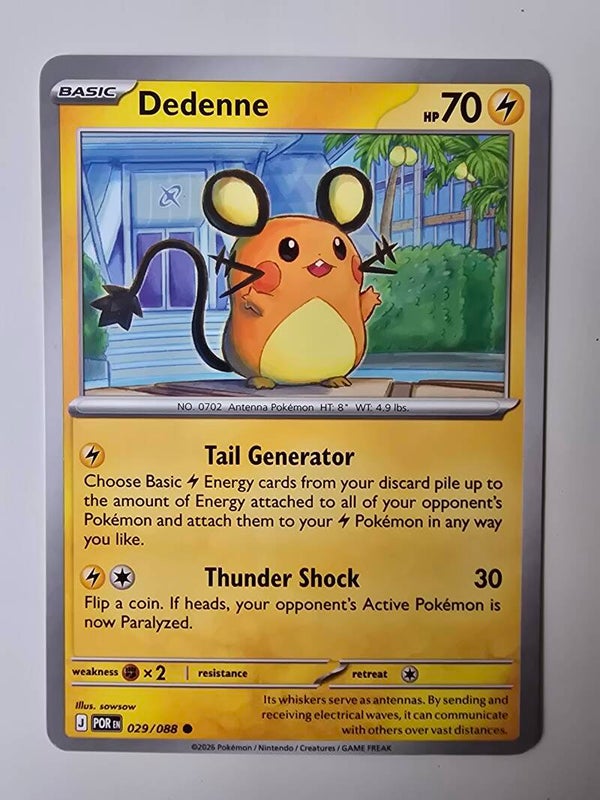 DEDENNE (PERFECT ORDER 029/088) (TRADING CARD)