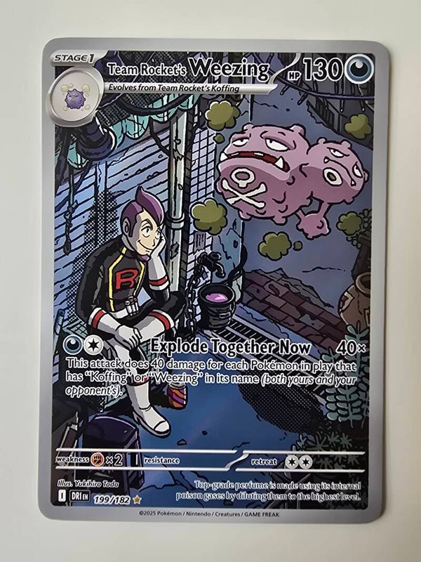 TEAM ROCKET'S WEEZING (DESTINED RIVALS 199/182) (TRADING CARD)