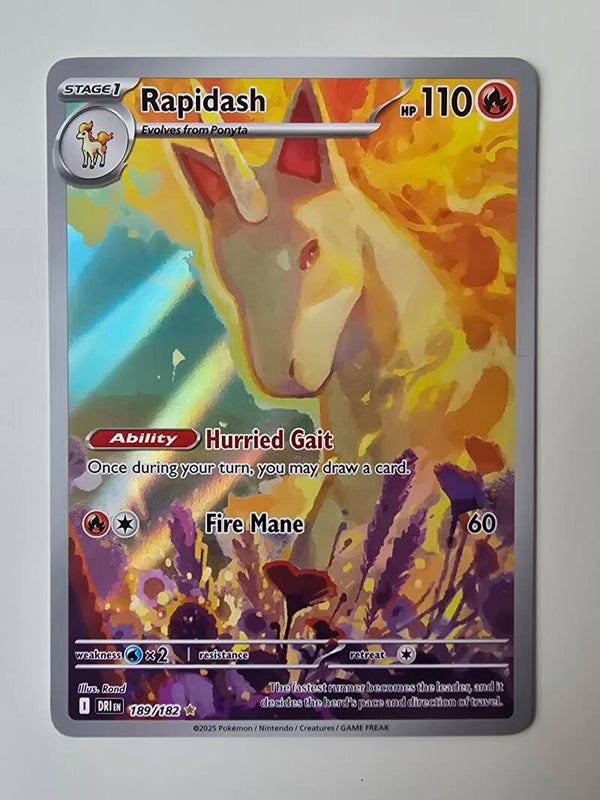 RAPIDASH (DESTINED RIVALS 189/182) (TRADING CARD)
