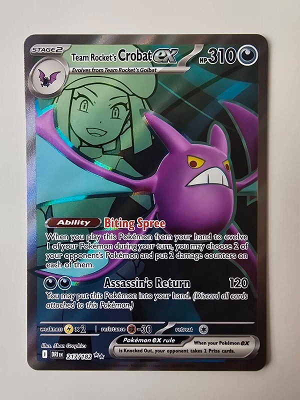 TEAM ROCKET'S CROBAT EX (DESTINED RIVALS 217/182) (TRADING CARD)