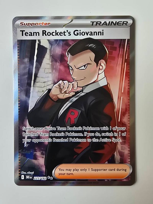 TEAM ROCKET'S GIOVANNI (DESTINED RIVALS 225/182) (TRADING CARD)