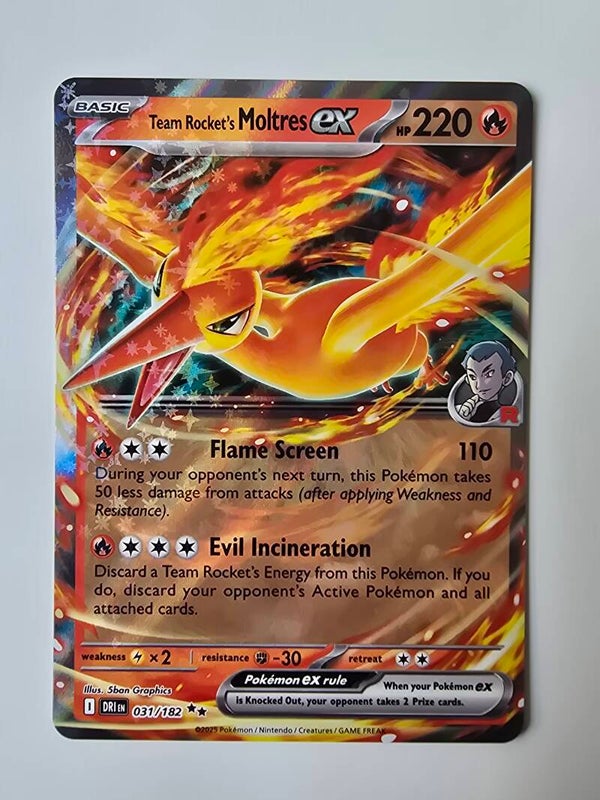 TEAM ROCKET'S MOLTRES EX (DESTINED RIVALS 031/182) (TRADING CARD)