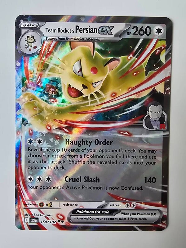 TEAM ROCKET'S PERSIAN EX (DESTINED RIVALS 150/182) (TRADING CARD)