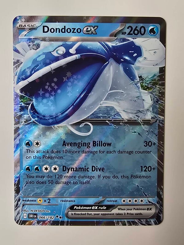 DONDOZO EX (DESTINED RIVALS 066/182) (TRADING CARD)