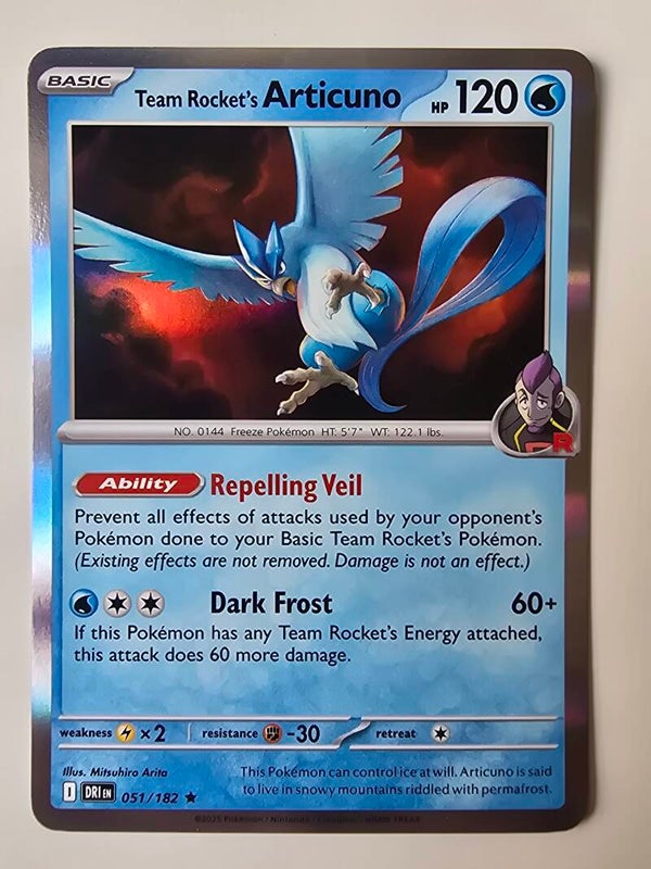 TEAM ROCKET'S ARTICUNO (DESTINED RIVALS 051/182) (TRADING CARD)