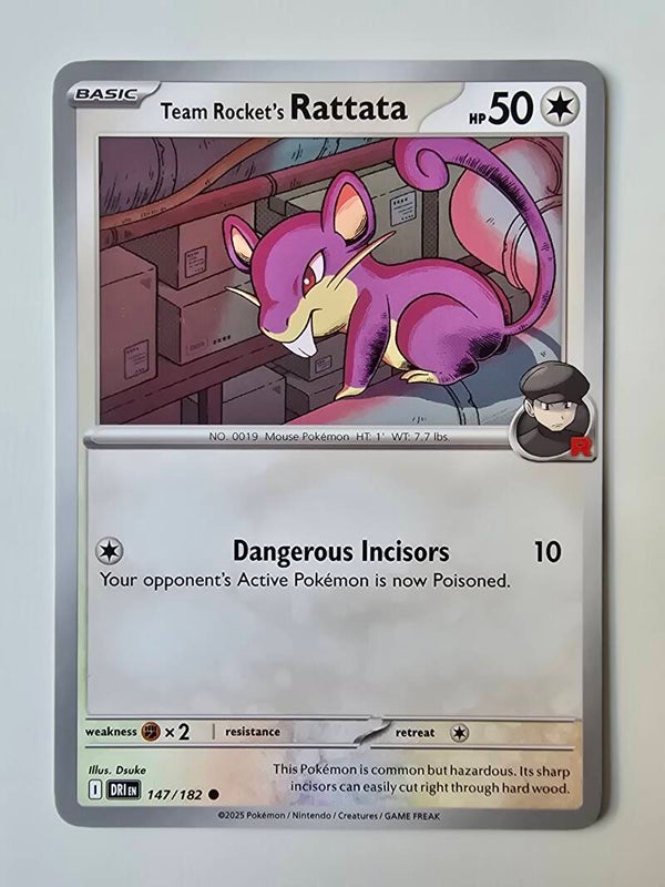 TEAM ROCKET'S RATTATA (DESTINED RIVALS 147/182) (TRADING CARD)