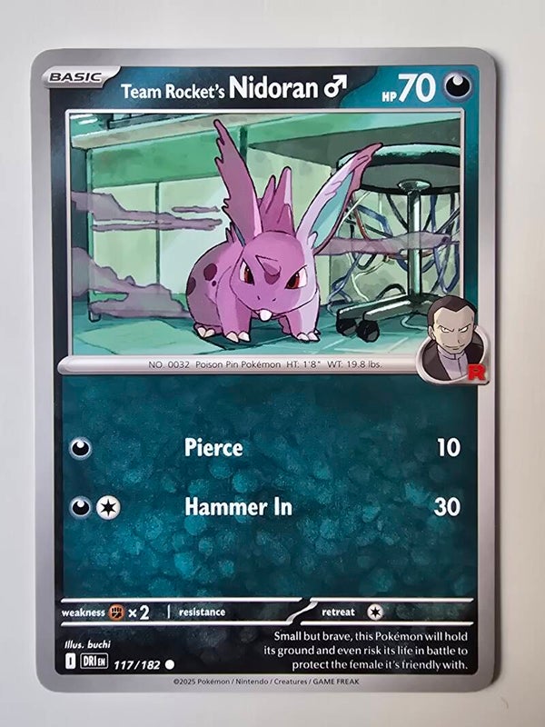 TEAM ROCKET'S NIDORAN♂ (DESTINED RIVALS 117/182) (TRADING CARD)