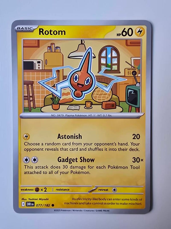 ROTOM (DESTINED RIVALS 077/182) (TRADING CARD)