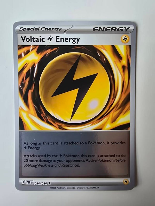 VOLTAIC LIGHTNING ENERGY (PITCH BLACK 084/084) (REVERSE HOLO) (TRADING CARD)