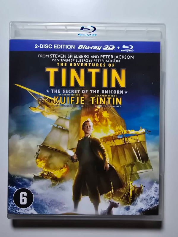 THE ADVENTURES OF TINTIN THE SECRET OF THE UNICORN (3D + 2D) (BLURAY)
