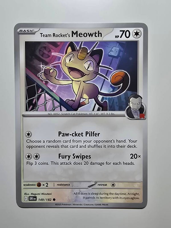 TEAM ROCKET'S MEOWTH (DESTINED RIVALS 149/182) (TRADING CARD)