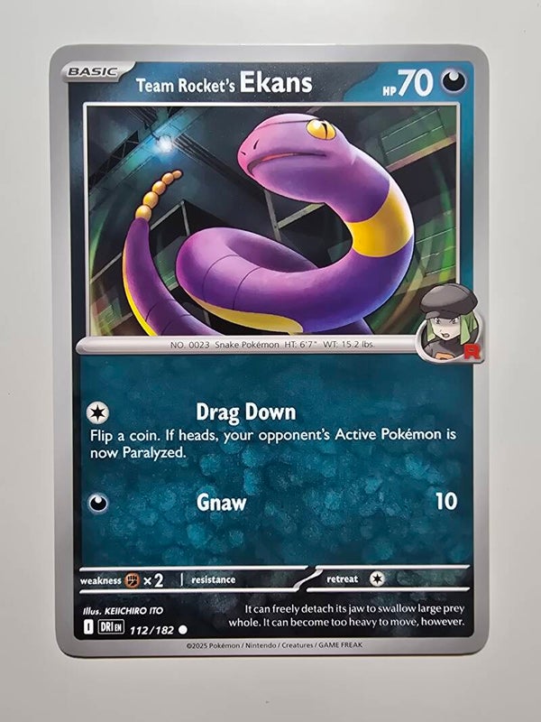 TEAM ROCKET'S EKANS (DESTINED RIVALS 112/182) (TRADING CARD)