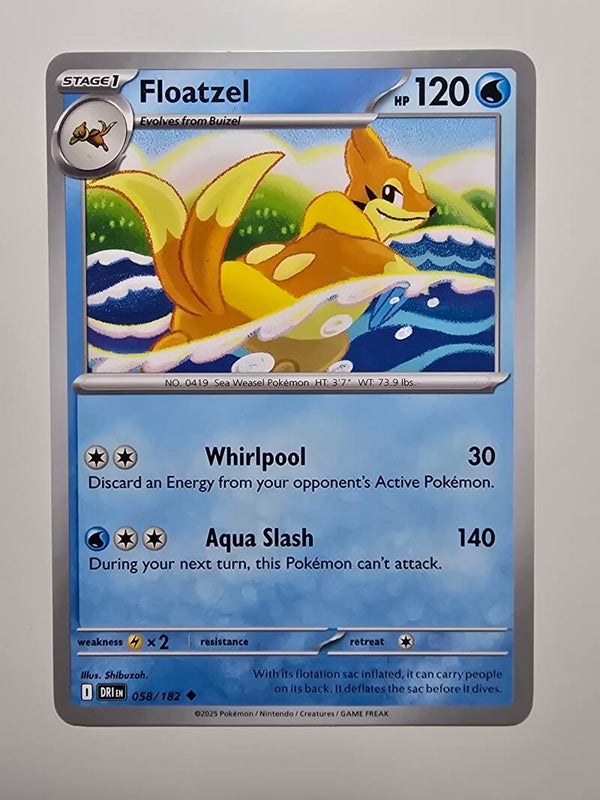 FLOATZEL (DESTINED RIVALS 058/182) (TRADING CARD)