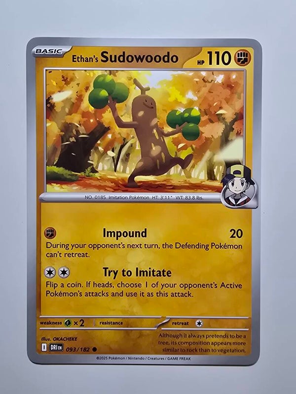 ETHAN'S SUDOWOODO (DESTINED RIVALS 093/182) (TRADING CARD)