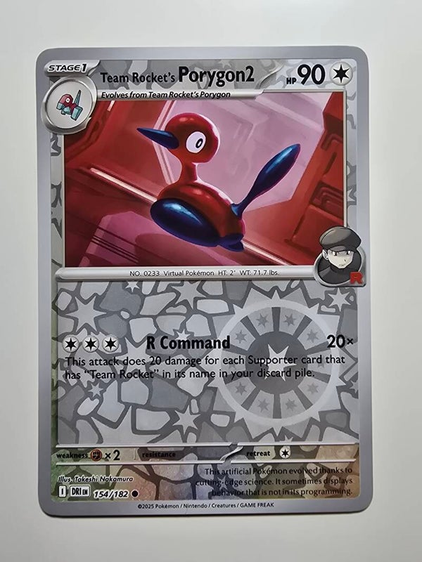 TEAM ROCKET'S PORYGON2 (DESTINED RIVALS 154/182) (REVERSE HOLO) (TRADING CARD)