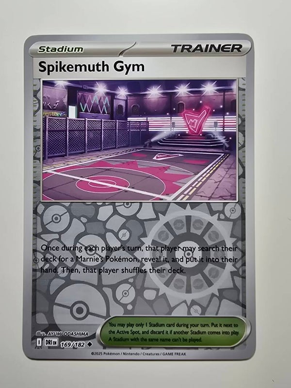 SPIKEMUTH GYM (DESTINED RIVALS 169/182) (REVERSE HOLO) (TRADING CARD)