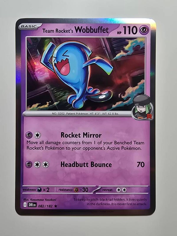 TEAM ROCKET'S WOBBUFFET (DESTINED RIVALS 082/182) (HOLO) (TRADING CARD)