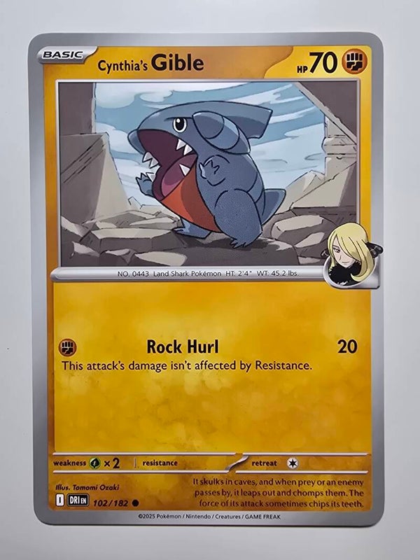 CYNTHIA'S GIBLE (DESTINED RIVALS 102/182) (TRADING CARD)