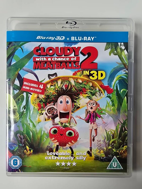CLOUDY WITH A CHANCE OF MEATBALLS 2 (IMPORT WITHOUT DUTCH SUBS) (3D + 2D) (BLURAY)