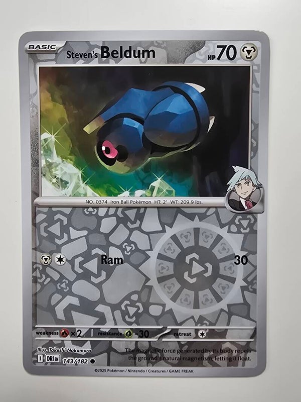 STEVEN'S BELDUM (DESTINED RIVALS 143/182) (REVERSE HOLO) (TRADING CARD)