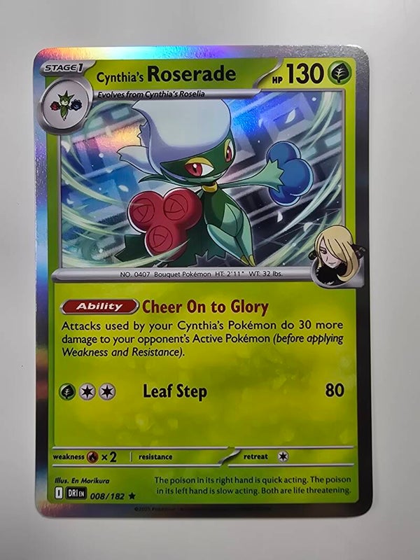 CYNTHIA'S ROSERADE (DESTINED RIVALS 008/182) (HOLO) (TRADING CARD)