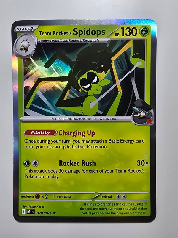 TEAM ROCKET'S SPIDOPS (DESTINED RIVALS 020/182) (HOLO) (TRADING CARD)