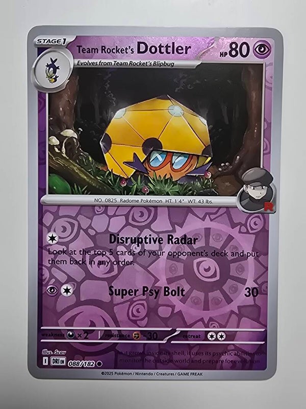 TEAM ROCKET'S DOTTLER (DESTINED RIVALS 088/182) (REVERSE HOLO) (TRADING CARD)