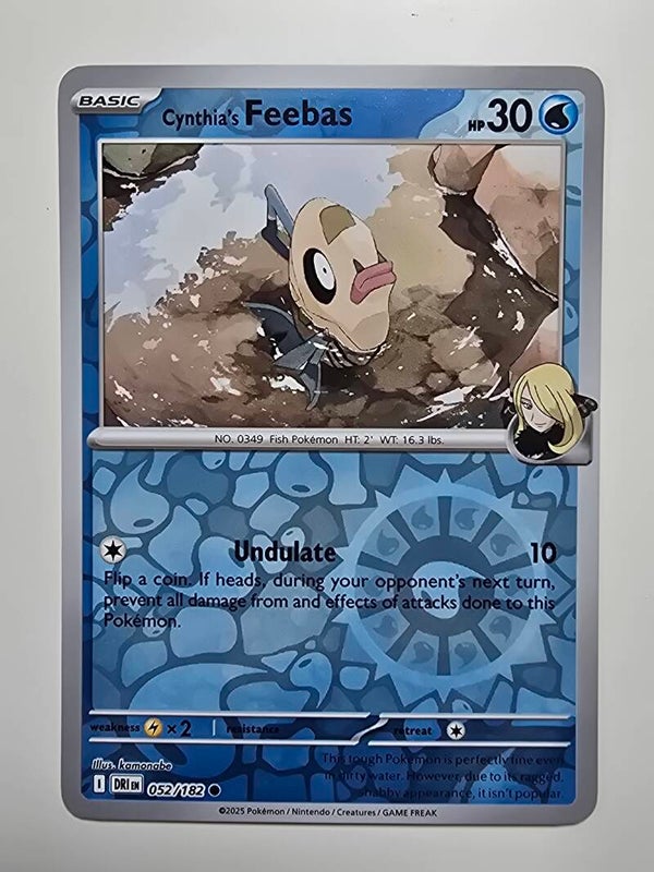 CYNTHIA'S FEEBAS (DESTINED RIVALS 052/182) (REVERSE HOLO) (TRADING CARD)