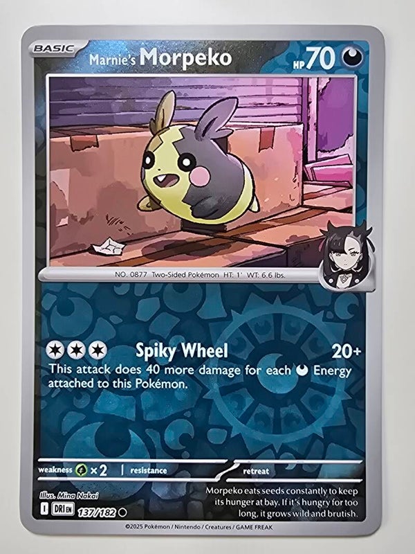 MARNIE'S MORPEKO (DESTINED RIVALS 137/182) (REVERSE HOLO) (TRADING CARD)