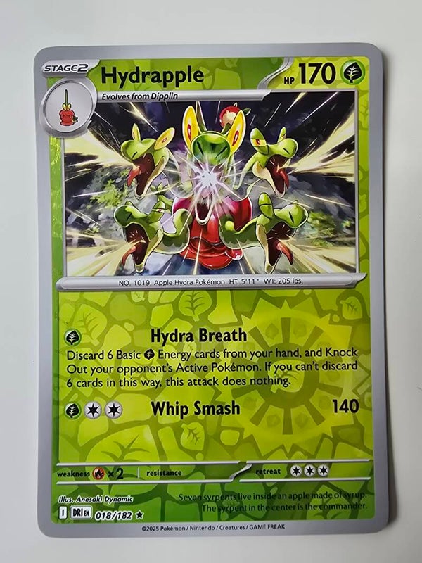 HYDRAPPLE (DESTINED RIVALS 018/182) (REVERSE HOLO) (TRADING CARD)