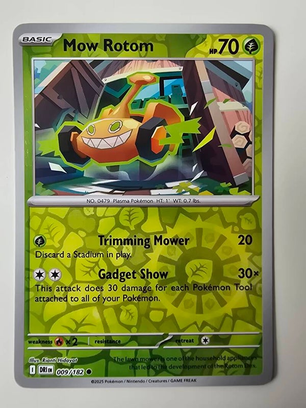 MOW ROTOM (DESTINED RIVALS 009/182) (REVERSE HOLO) (TRADING CARD)