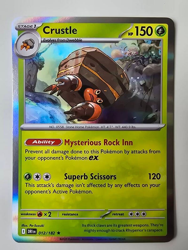 CRUSTLE (DESTINED RIVALS 012/182) (HOLO) (TRADING CARD)
