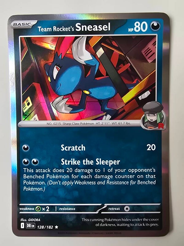 TEAM ROCKET'S SNEASEL (DESTINED RIVALS 128/182) (HOLO) (TRADING CARD)
