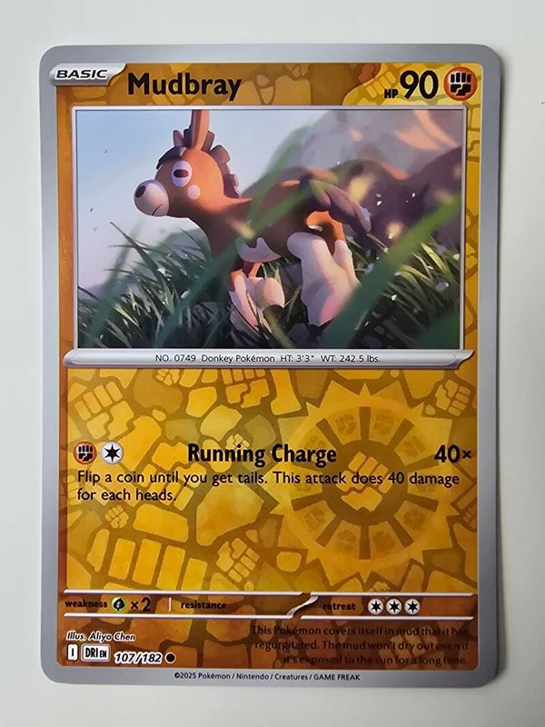MUDBRAY (DESTINED RIVALS 107/182) (REVERSE HOLO) (TRADING CARD)