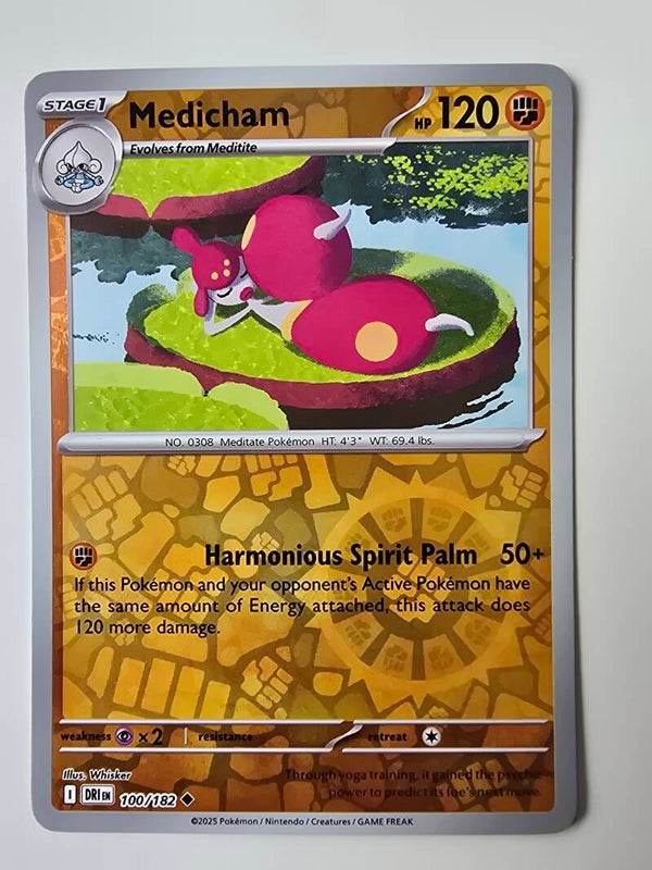 MEDICHAM (DESTINED RIVALS 100/182) (REVERSE HOLO) (TRADING CARD)