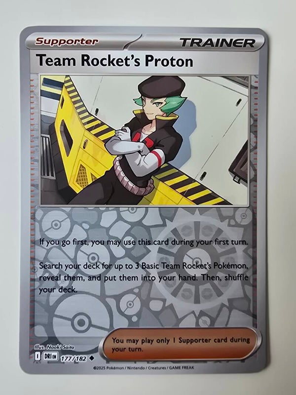 TEAM ROCKET'S PROTON (DESTINED RIVALS 177/182) (REVERSE HOLO) (TRADING CARD)