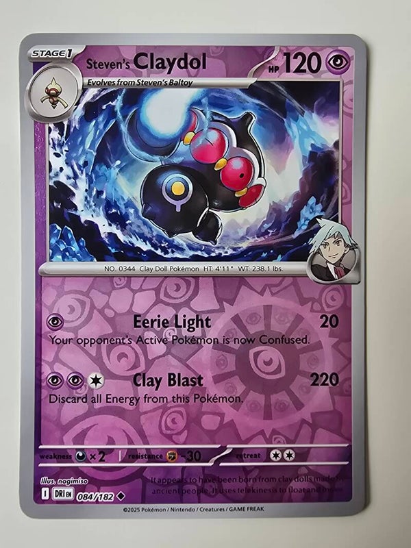 STEVEN'S CLAYDOL (DESTINED RIVALS 084/182) (REVERSE HOLO) (TRADING CARD)