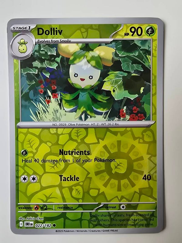DOLLIV (DESTINED RIVALS 022/182) (REVERSE HOLO) (TRADING CARD)