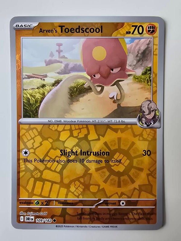 ARVEN'S TOEDSCOOL (DESTINED RIVALS 109/182) (REVERSE HOLO) (TRADING CARD)