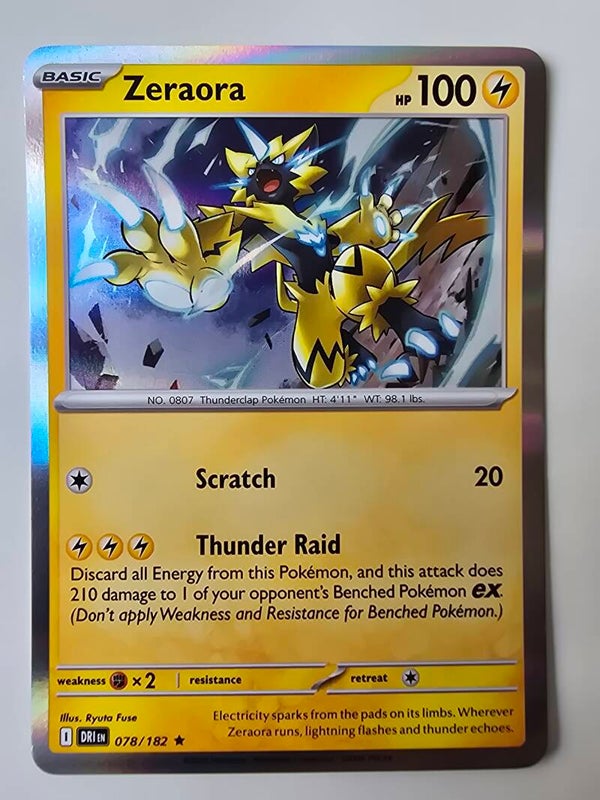 ZERAORA (DESTINED RIVALS 078/182) (HOLO) (TRADING CARD)