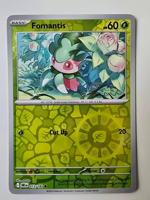 FOMANTIS (DESTINED RIVALS 013/182) (REVERSE HOLO) (TRADING CARD)