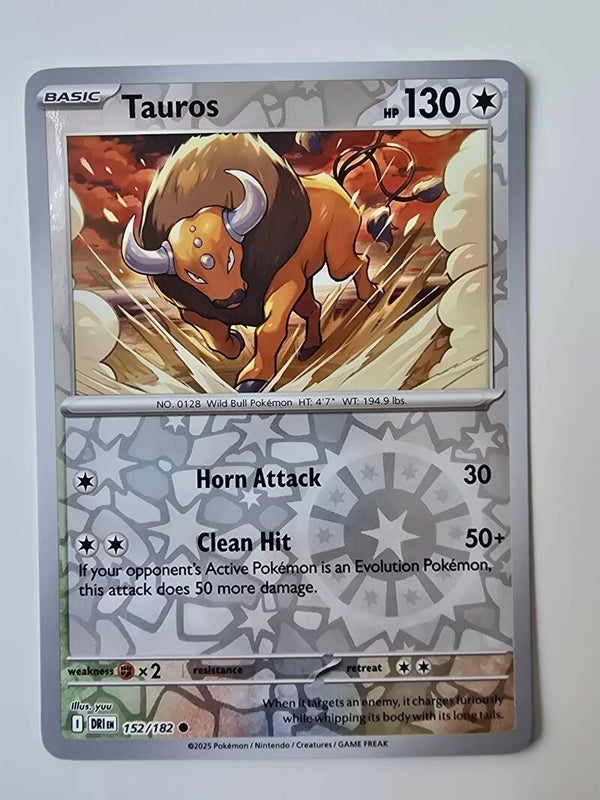 TAUROS (DESTINED RIVALS 152/182) (REVERSE HOLO) (TRADING CARD)