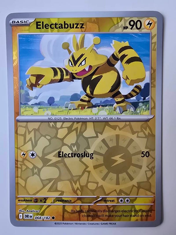 ELECTABUZZ (DESTINED RIVALS 068/182) (REVERSE HOLO) (TRADING CARD)