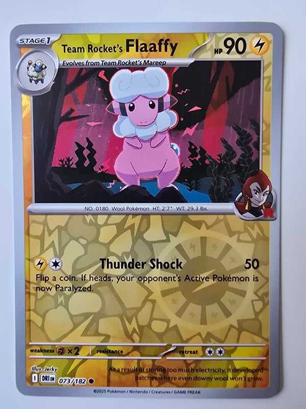 TEAM ROCKET'S FLAAFFY (DESTINED RIVALS 073/182) (REVERSE HOLO) (TRADING CARD)
